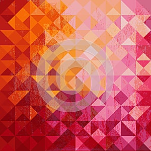 Geometric background of colored triangle