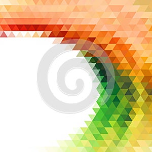 Geometric background. colored triangles. Layout for advertising. Polygonal style. Template.