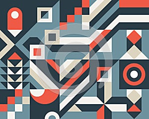 Geometric background design. Abstract artwork pattern. Geometrical figures. Composition Graphic print poster.