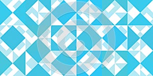 Geometric background pattern. Blue white. Seamless chaotic usual forms multicolor geometric modernism style