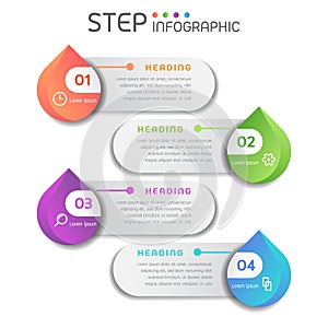 Geometric banner elements with steps,options,milestone,processes or workflow.Business data visualization.Creative step infographic