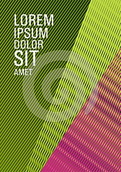 Geometric banner flyer background vector template. Scientific magazine concept.