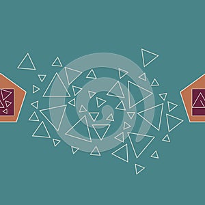 Transformative Teal geometric background textures, backdrop