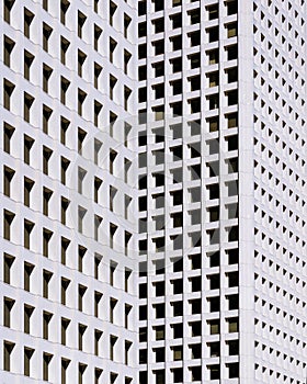 Geometric black and white architectural abstract