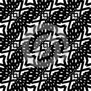 geometric black and white hipster fashion pillow pattern