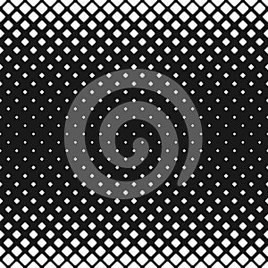 Geometric black and white rounded square pattern background - vector design
