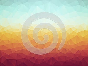 Geometric blue brown background