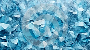 Geometric blue ice texture background