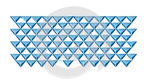 Geometric Blue Triangle Pattern Abstract Tessellation Design Vector, vector design Generative AI