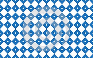 Geometric blue and white square shape pattern abstract vector background design.