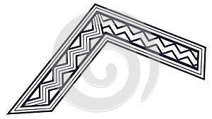 Geometric Border Pattern, Decorative Frame, Modern Graphic Element, Abstract Design, vector design Generative AI