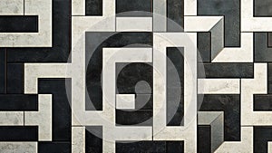 geometric box abstract pattern stone wall texture