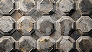 geometric box abstract pattern stone wall texture