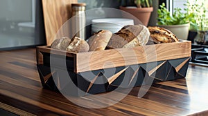 Geometric Bread Box for Modern Homes