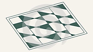 Geometric Checkerboard Diamond Pattern, vector design Generative AI