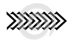 Geometric Chevron Pattern Dynamic Arrow Directional Abstract Design, vector design Generative AI