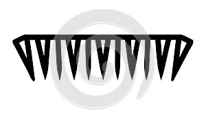 Geometric Chevron Pattern, Modern Abstract Design Element - vector design Generative AI