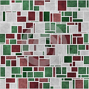 Geometric Christmas Piet Mondrian Inspired Seamless Backround photo