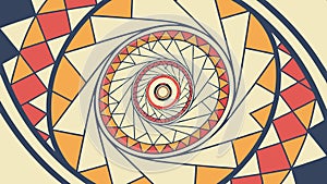 Geometric circle abstract pattern, modern design, decorative texture vector design Generative AI