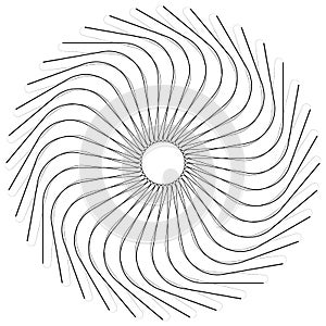 Geometric circle element, circle motif random edgy, angular line