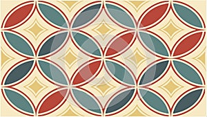 Geometric circle pattern, abstract background and decorative design vector design Generative AI
