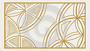 Geometric circle pattern, abstract design and decorative element vector design Generative AI