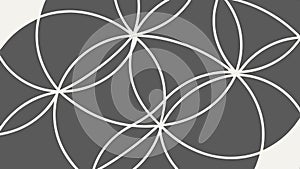 Geometric circle pattern, abstract design, and modern decorative background element vector design Generative AI