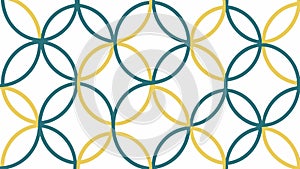 Geometric circle pattern, modern abstract design element vector design Generative AI