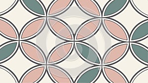 Geometric circles pattern, modern background and abstract design vector design Generative AI