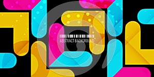 Geometric colorful abstract background with arrowheads