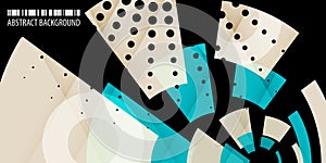 Geometric colorful abstract shape background template design layout