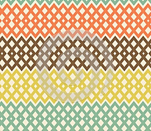 Geometric colorful seamless pattern. Netting struc