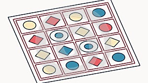 Geometric Colorful Square Tile Pattern Background, vector design Generative AI