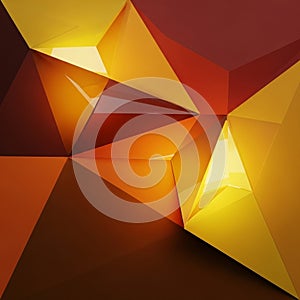 Geometric composition featuring a series of