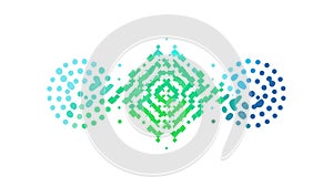 Geometric Concentric Squares Pattern Vector, vector design Generative AI