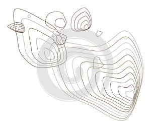 Geometric Conceptual background path lines pattern for design. Color, web, shape & surface.