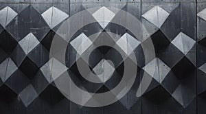 Geometric Concrete Wall