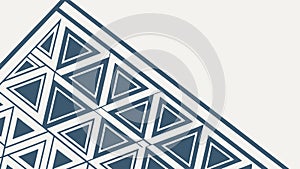 Geometric Corner with a Tribal Triangle Pattern Vector Design, vector design Generative AI