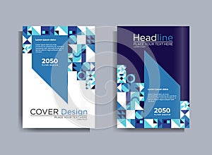Geometric Corporate Business Flyer poster brochure cover design layout background, vector template in A4 size