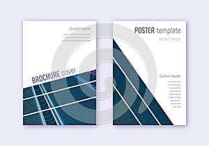 Geometric cover design template set