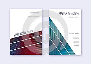 Geometric cover design template set