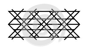 Geometric cross grid pattern, abstract design art texture background, vector design Generative AI