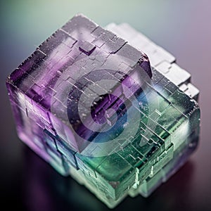 Background is softly blurred, enhancing the focus on the cube's complexity