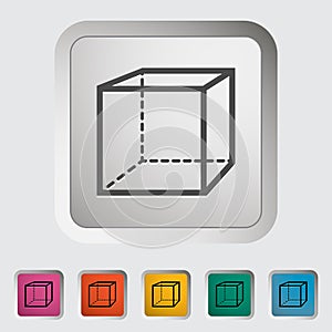 Geometric cube photo