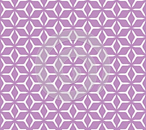 Geometric cubic grid seamless pattern