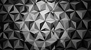 Geometric 3d abstract background with interlocking triangles in shades of gray pattern