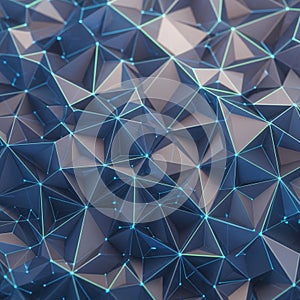 Structure resembles a tessellated pattern, creating a complex, layered