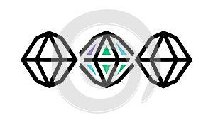 Geometric Data Network: Digital Connectivity Abstract Structure, vector design Generative AI