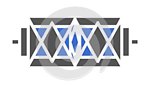 Geometric Decorative Border, Abstract Design Element, vector design Generative AI