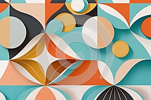 Geometric design abstract background - modern business template